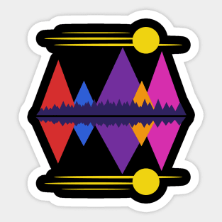 Moon Over The Mountains #5 Sticker